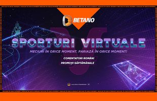 "V" de la Virtuale. Ce sunt Sporturile Virtuale de pe Betano, cum le joci și ce trebuie să știi despre ele