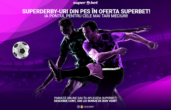 Superbet îți oferă cele mai bune pariuri pentru supermeciurile din PES!