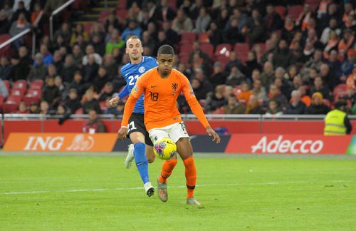 Myron Boadu a marcat 8 goluri pentru Olanda U21 în preliminariile acestui Euro FOTO Imago
