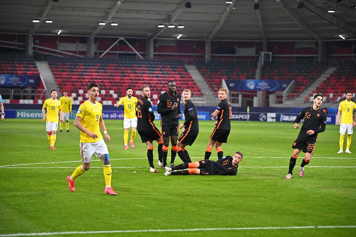 Andrei Ciobanu, gol superb în România U21 - Olanda U21