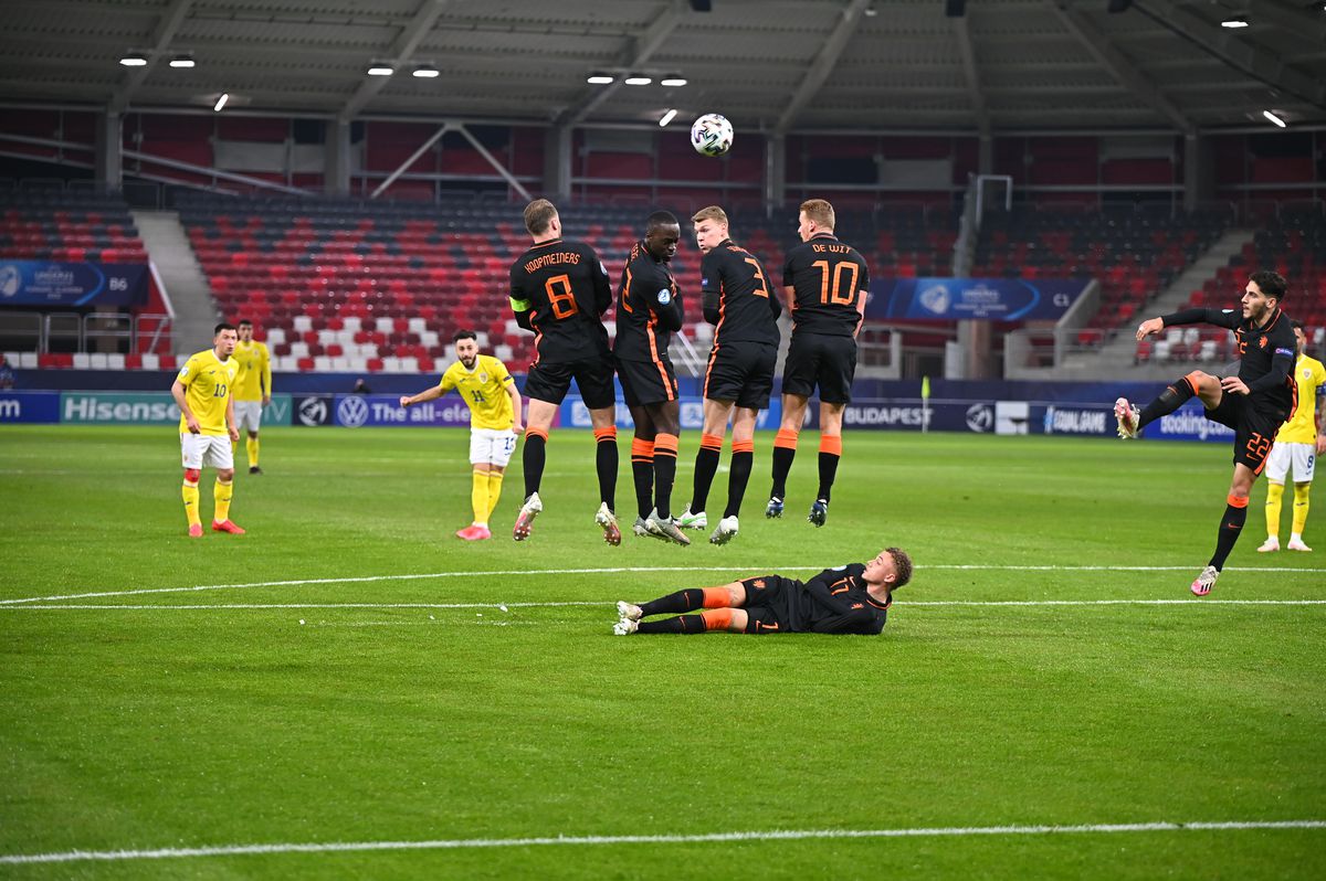 Andrei Ciobanu, gol superb în România U21 - Olanda U21