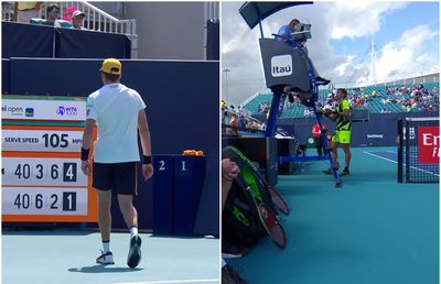 Scene reprobabile la Miami: a lovit un copil de mingi, dar nu a fost descalificat! Adversarul a răbufnit în fața arbitrului