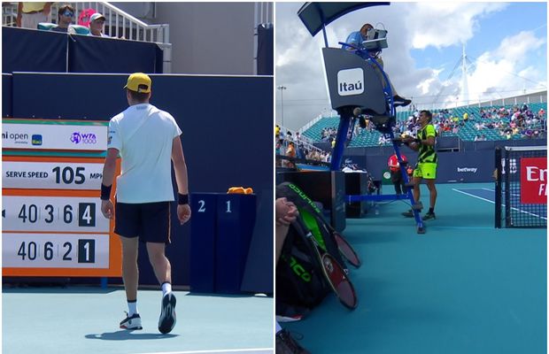 Scene reprobabile la Miami: a lovit un copil de mingi, dar nu a fost descalificat! Adversarul a răbufnit în fața arbitrului