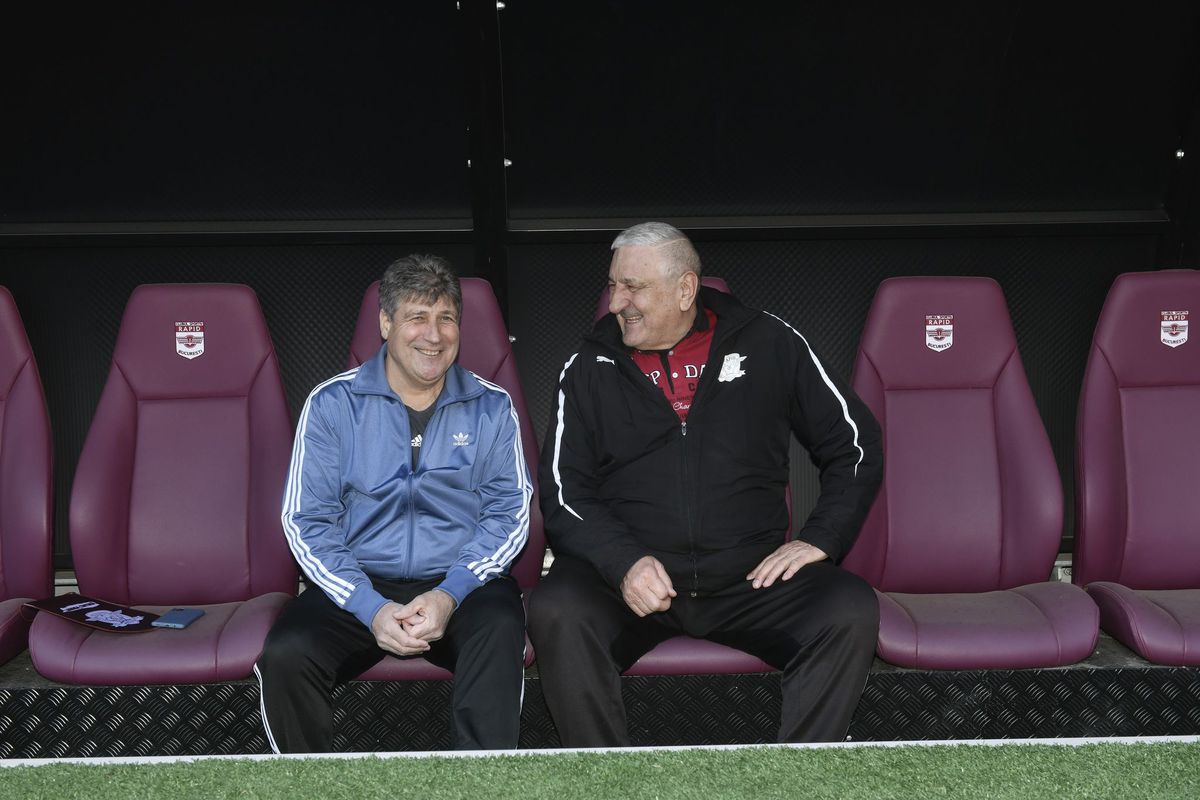 Rică Răducanu a vizitat stadionul Rapid Giulești