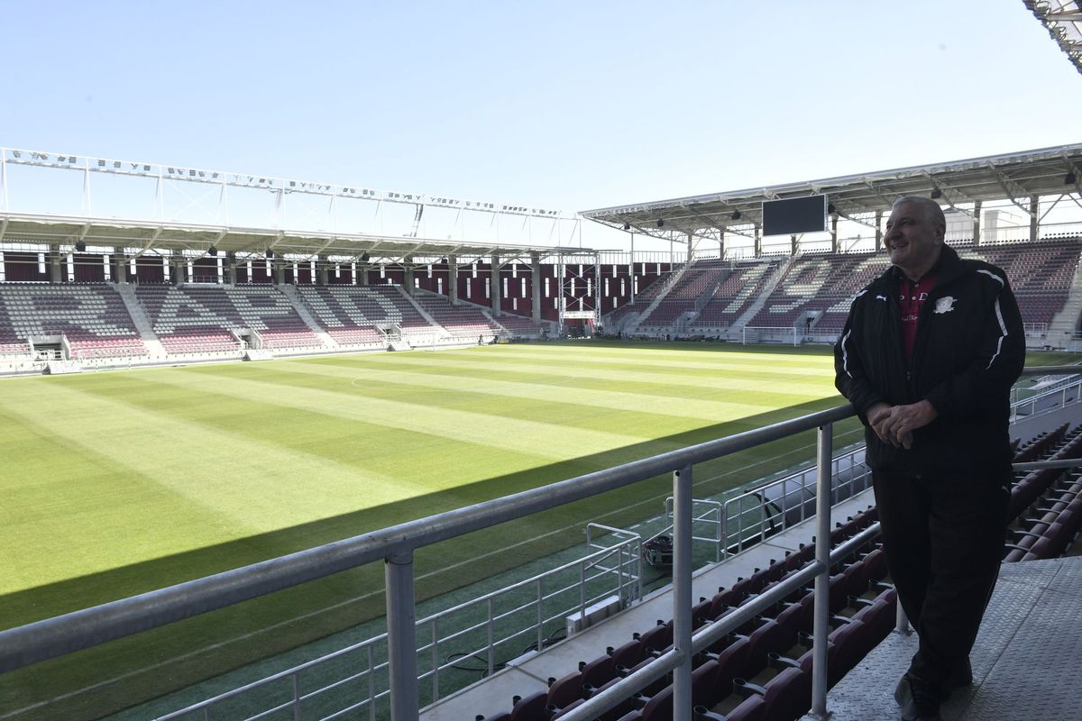 Rică Răducanu a vizitat stadionul Rapid Giulești