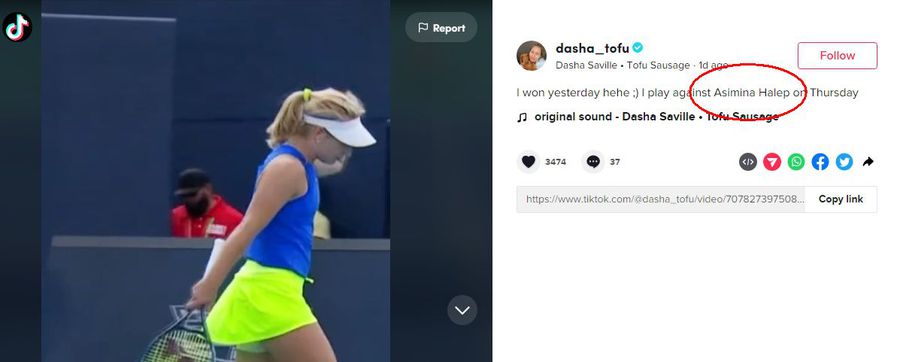 Daria Saville n-a nimerit numele Simonei Halep » Greșeala comică de pe TikTok