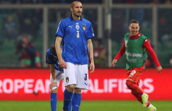 Chiellini, declarație de neînțeles după catastrofa cu Macedonia: „Suntem devastați! Am jucat bine”