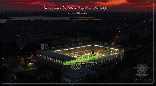 Clubul Rapid a anunțata lista completă a invitaților care au răspuns „prezent” evenimentului în care se va inaugura noua arenă a giuleștenilor // foto: Facebook @FC Rapid 1923