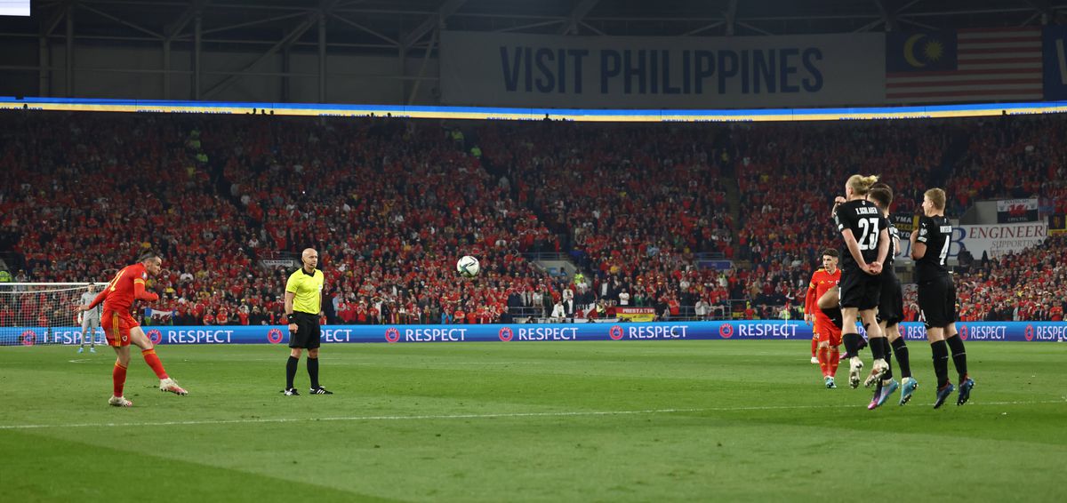 Gareth Bale, gol fantastic în Țara Galilor - Austria