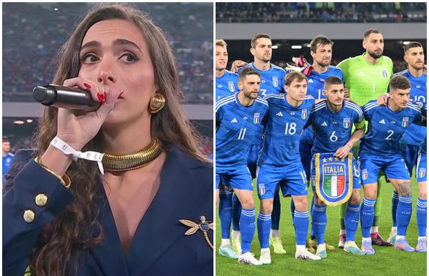A „masacrat” imnul la Napoli! Solista italiană a izbucnit în plâns după ce a ratat interpretarea „God save The King”