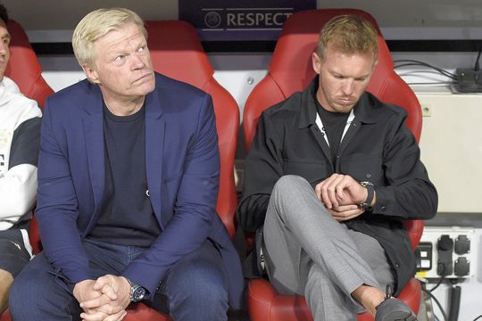 Oliver Kahn, directorul executiv al lui Bayern Munchen și Julian Nagelsmann. Foto: Imago Images
