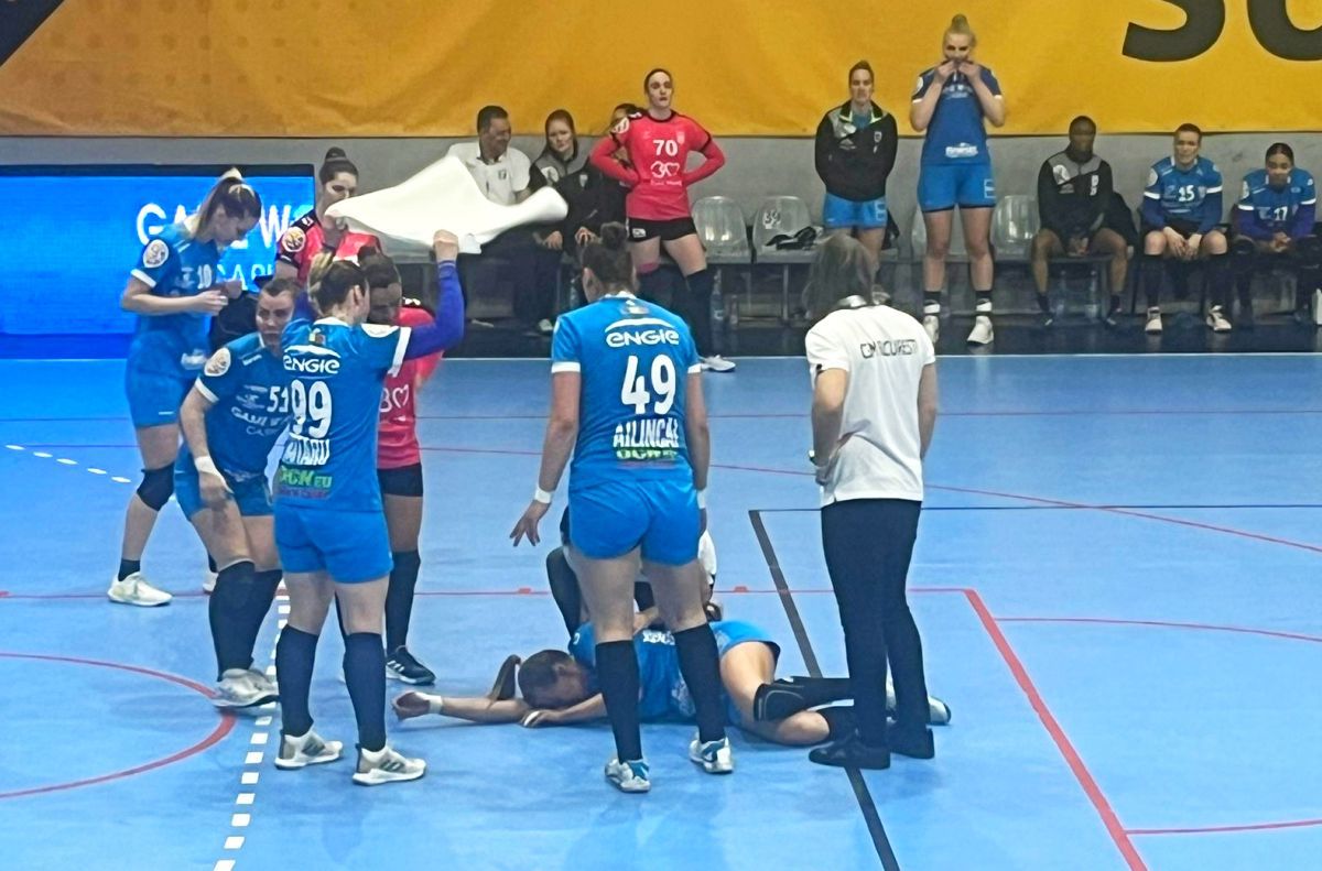 CSM București a învins-o clar pe Baia Mare, dar Adi Vasile tremură » Lacrimi de durere pentru o jucătoare de bază