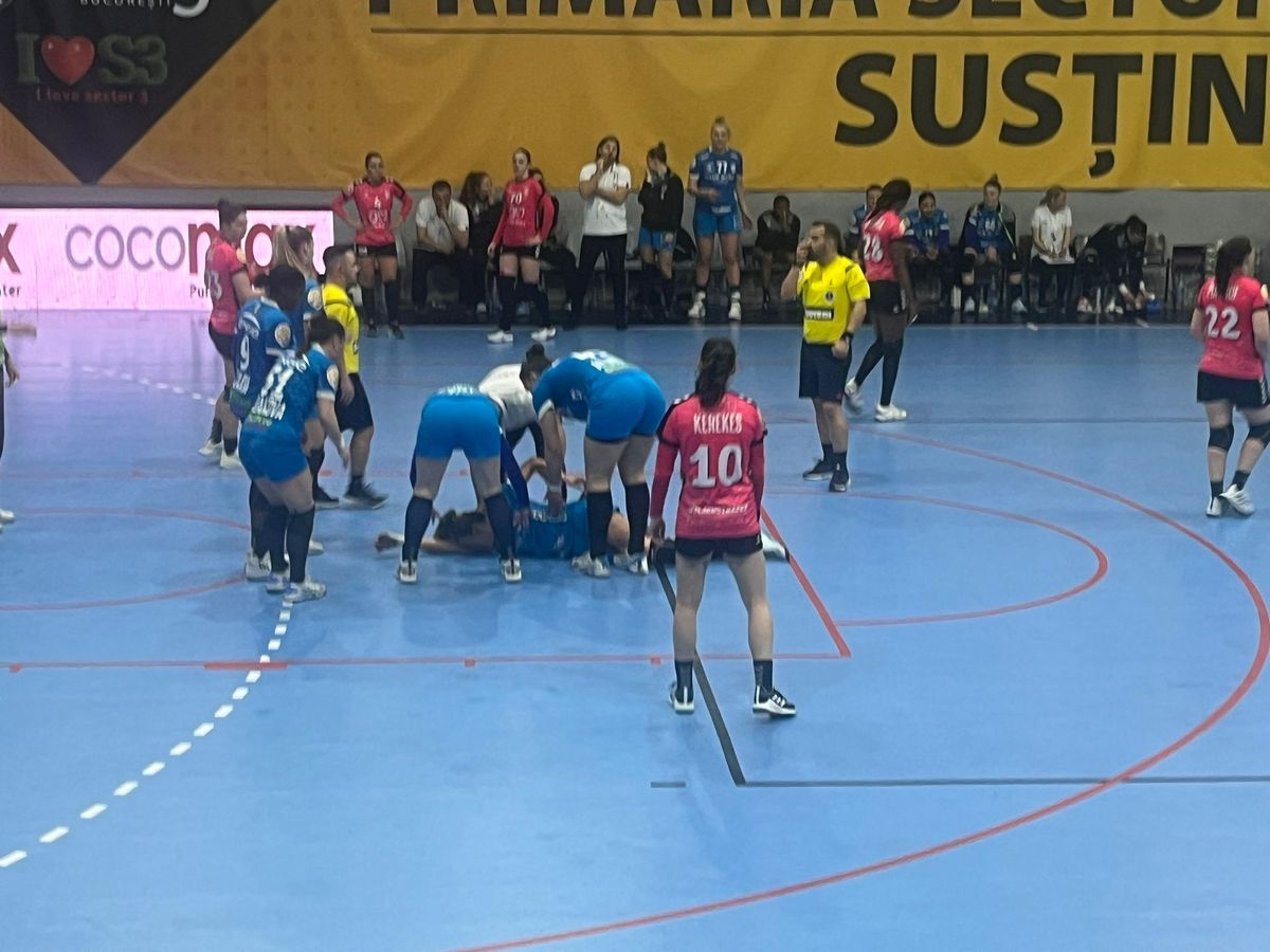 CSM București a învins-o clar pe Baia Mare, dar Adi Vasile tremură » Lacrimi de durere pentru o jucătoare de bază