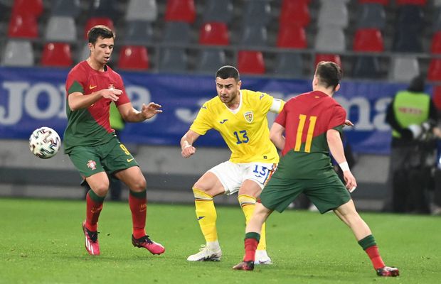 România U21 - Portugalia U21 0-2 » „Tricolorii”, neputincioși împotriva vedetelor portugheze