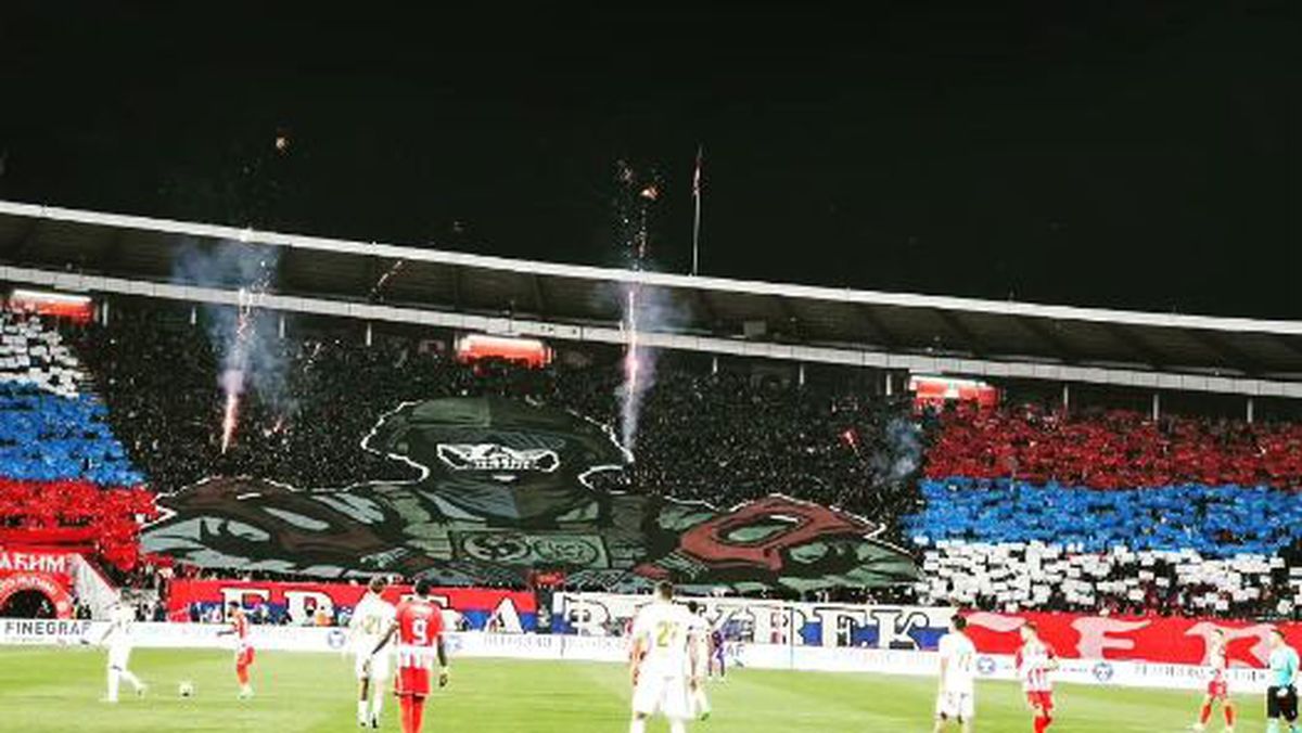 Momente scandaloase în tribune la meciul dintri sârbi și ruși. Ultrașii au aprins torțe în formă de „Z”, simbolul războiului din Ucraina