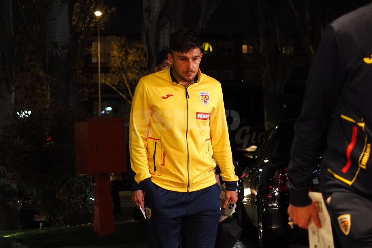 Sosire echipa naţională la hotelul din Madrid