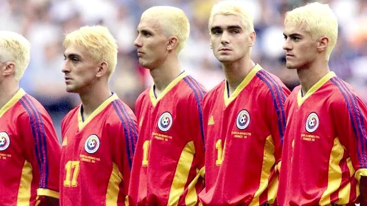 În Generația de Aur, blondă, la meciul cu Tunisia din Franța 1998