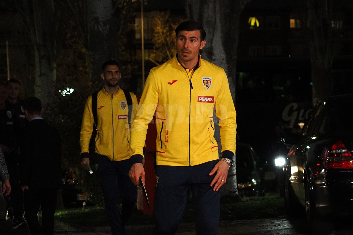 Sosire echipa naţională la hotelul din Madrid