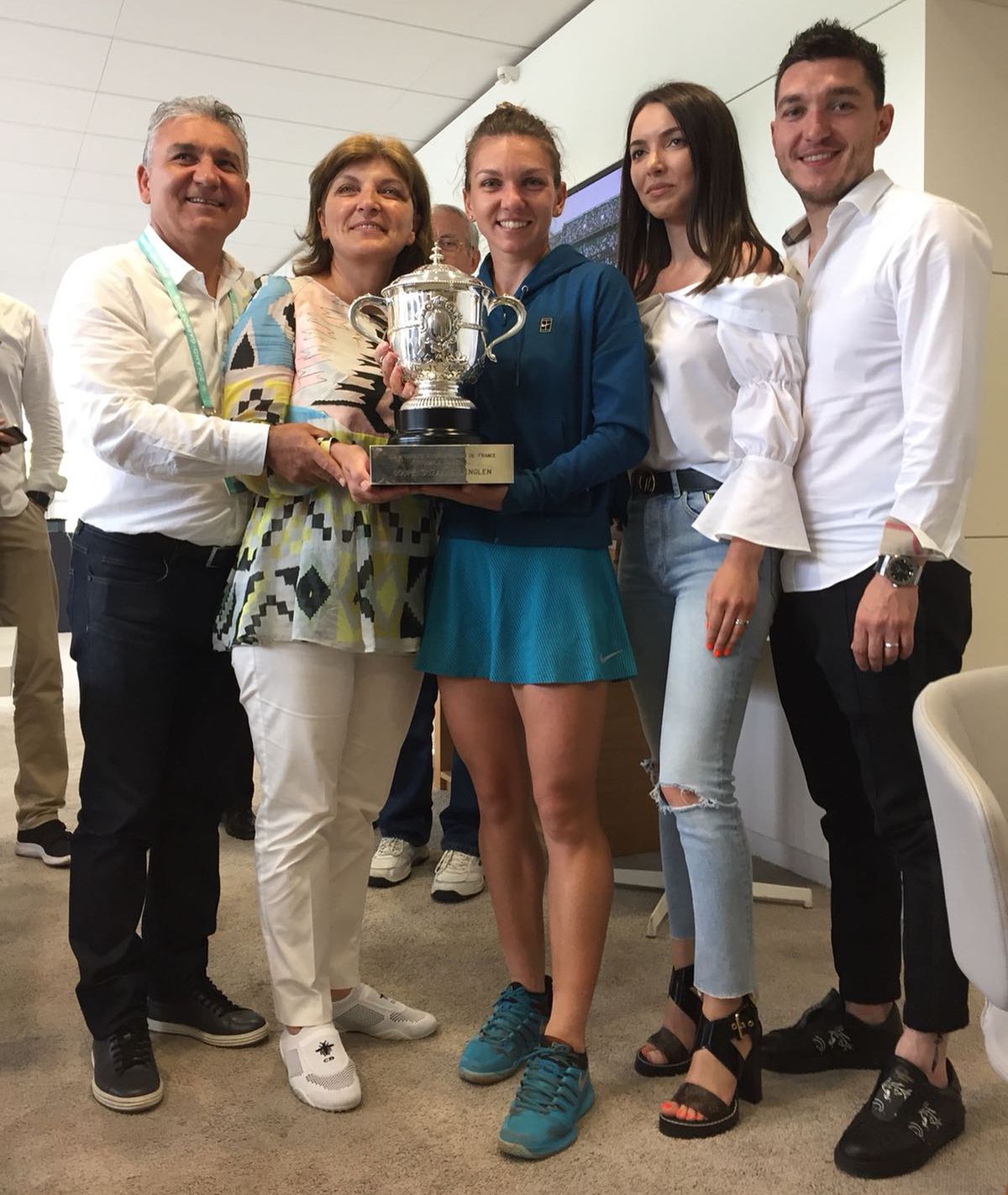 Simona Halep și-a sărbătorit tatăl și fratele