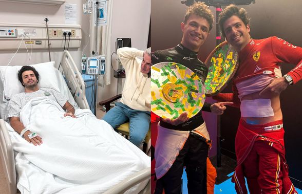 De pe patul de spital, la victorie în Australia cu bandajul pe abdomen! Cum s-a recuperat Carlos Sainz după operația de apendicită: „O nebunie”