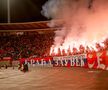 Momente scandaloase în tribune la meciul dintri sârbi și ruși. Ultrașii au aprins torțe în formă de „Z”, simbolul războiului din Ucraina