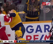 Filip Forsberg (Nashville Predators) și Moritz Seider (Detroit Red Wings) FOTO: captură video