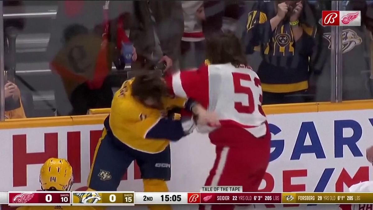 S-au împărțit pumni mai ceva ca într-un ring de box! Imagini incredibile la un meci de hochei