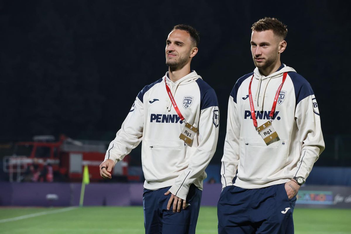 Jucătorii naționalei României au ajuns la stadionul din Serravalle / foto: Cristi Preda (GSP)