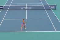 Moment inedit la turneul WTA de la Miami » Jucătoarea din Ucraina și-a umilit adversara din Rusia la minge de meci: „Sunt foarte fericită”