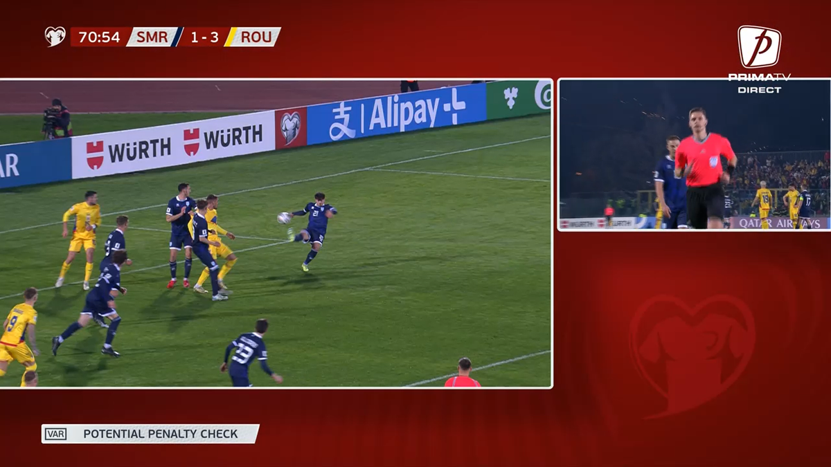 Fază controversată în San Marino - România