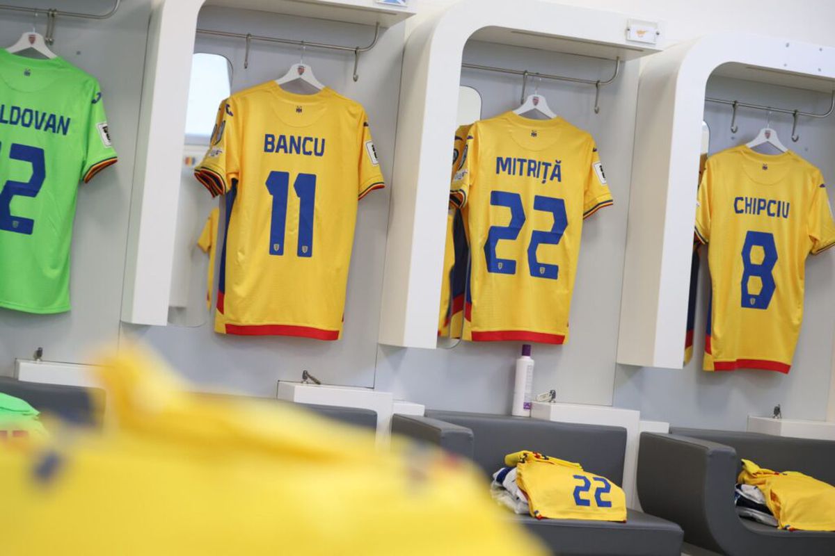 Imagini din vestiarul României la meciul cu San Marino / foto: Facebook FRF