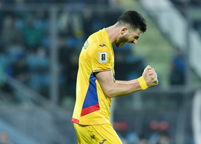Criticat de Mircea Lucescu, Mihai Popescu a marcat primul gol din carieră pentru naționala României
