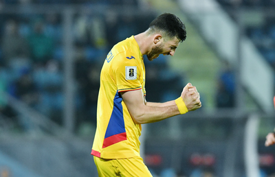 Criticat de Mircea Lucescu, Mihai Popescu a marcat primul gol din carieră pentru naționala României