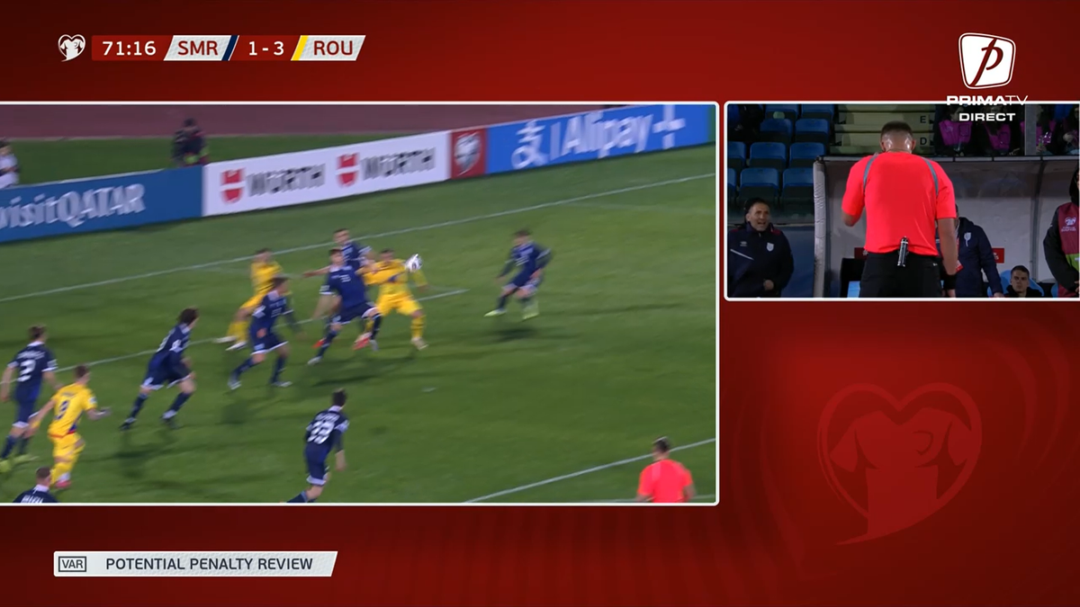 Fază controversată în San Marino - România