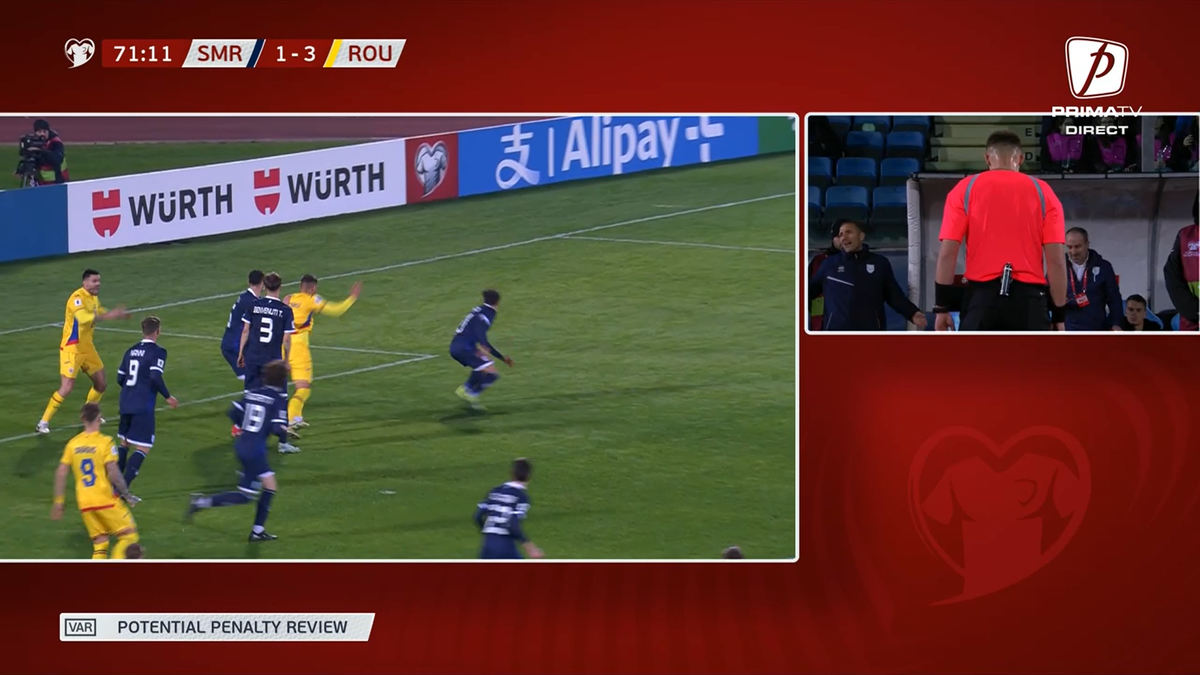 Fază controversată în San Marino - România