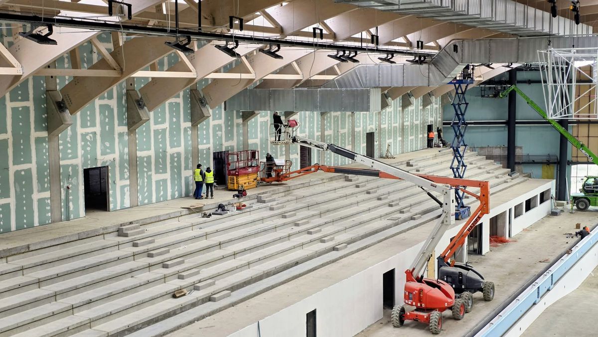 Lucrările la Bazinul Olimpic „David Popovici” au trecut de 75% » Cum arată în acest moment