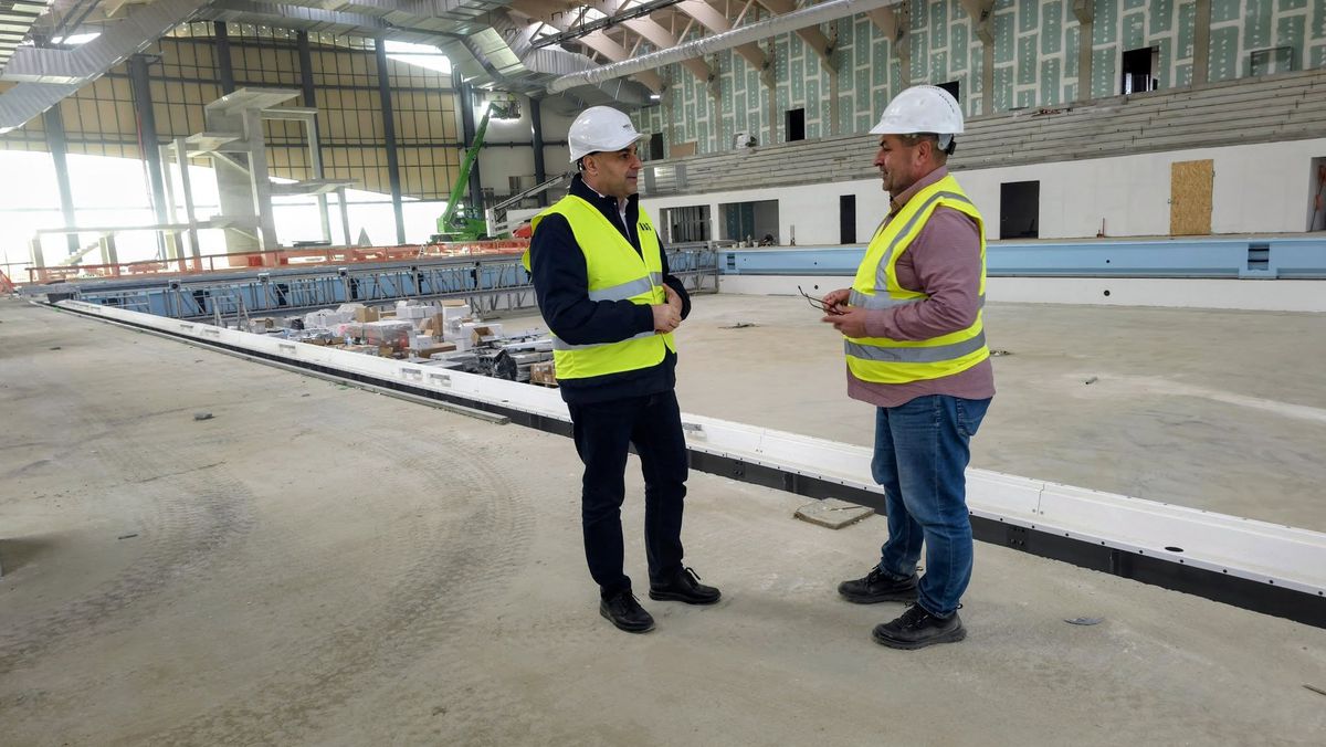 Lucrările la Bazinul Olimpic „David Popovici” au trecut de 75% » Cum arată în acest moment