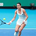 Sorana Cîrstea, în confruntarea cu Coco Gauff din optimile de finală ale Miami Open/Foto: Imago Images