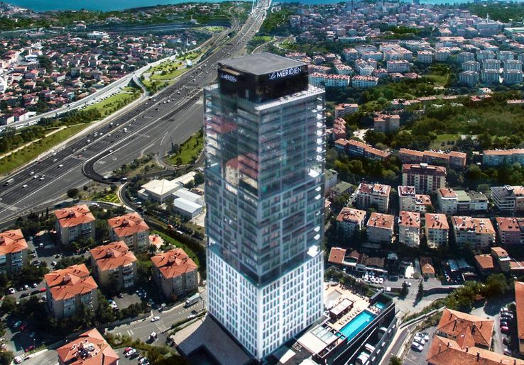 Vedere panoramică a hotelului în care naționala e cazată la Istanbul