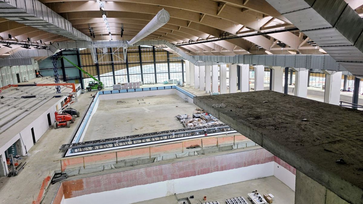 Lucrările la Bazinul Olimpic „David Popovici” au trecut de 75% » Cum arată în acest moment