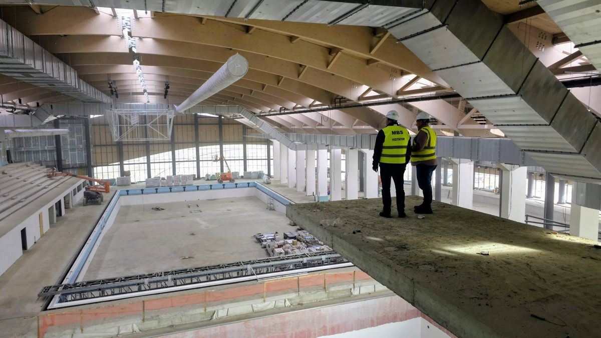 Lucrările la Bazinul Olimpic „David Popovici” au trecut de 75% » Cum arată în acest moment