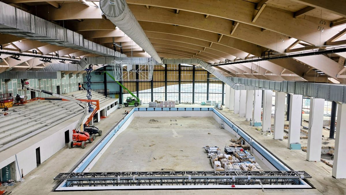 Lucrările la Bazinul Olimpic „David Popovici” au trecut de 75% » Cum arată în acest moment
