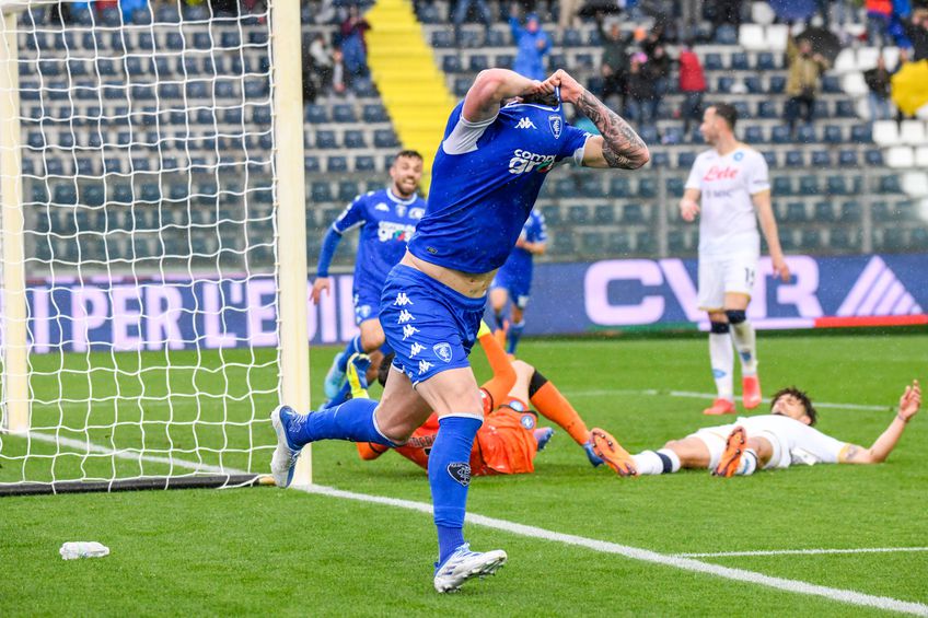 Napoli a condus cu 2-0 pe terenul lui Empoli, dar a fost învinsă, scor 2-3, și a ieșit din calculele pentru titlul din Serie A.