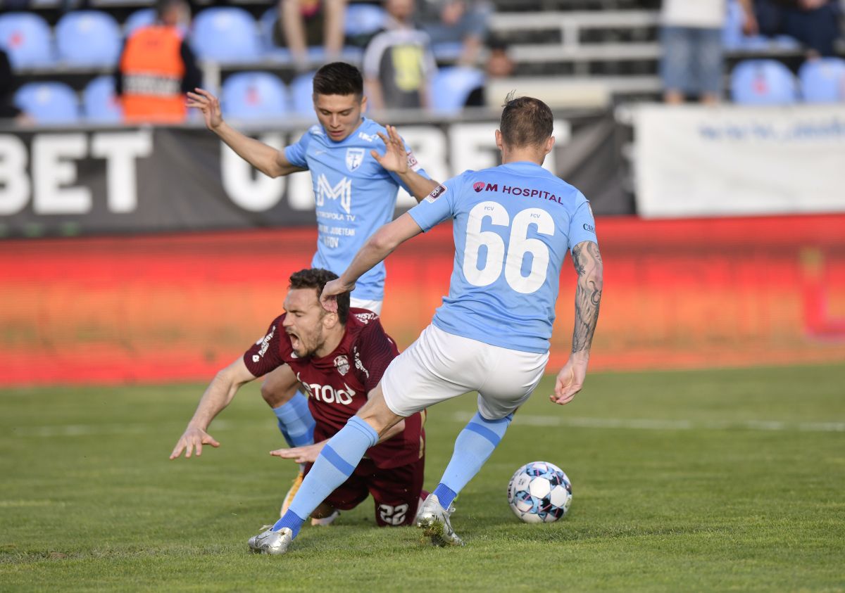 FC Voluntari contestă faza golului marcat de CFR Cluj » Ce acuză Ciobotariu și Armaș