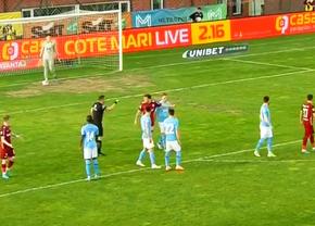 Șir de faze controversate în Voluntari - CFR Cluj: penalty repetat și ratat!