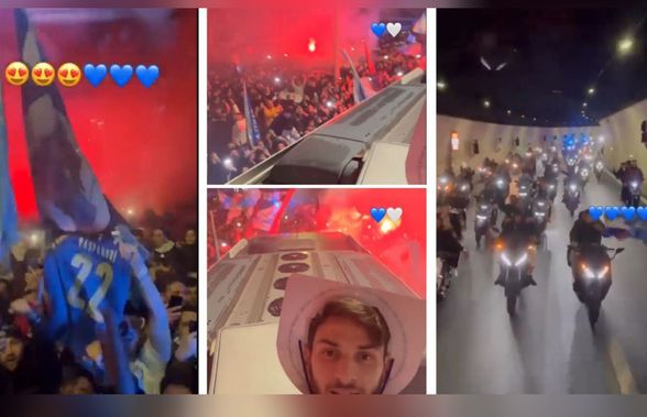 A început sărbătoarea! Imagini fabuloase din Napoli: zeci de mii de fani au ieșit pe străzi după victoria cu Juve. Când pot fi campioni matematic