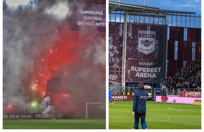 Ironii și mesaje cu tentă rasistă la meciul dintre Rapid și FCSB: „În fața noastră avem dovada vie / Cerșitul și slujitul sunt o meserie” vs „Giuleștiu' arde mahalaua / De ce vă agitați, dacă noi nu suntem Steaua?”