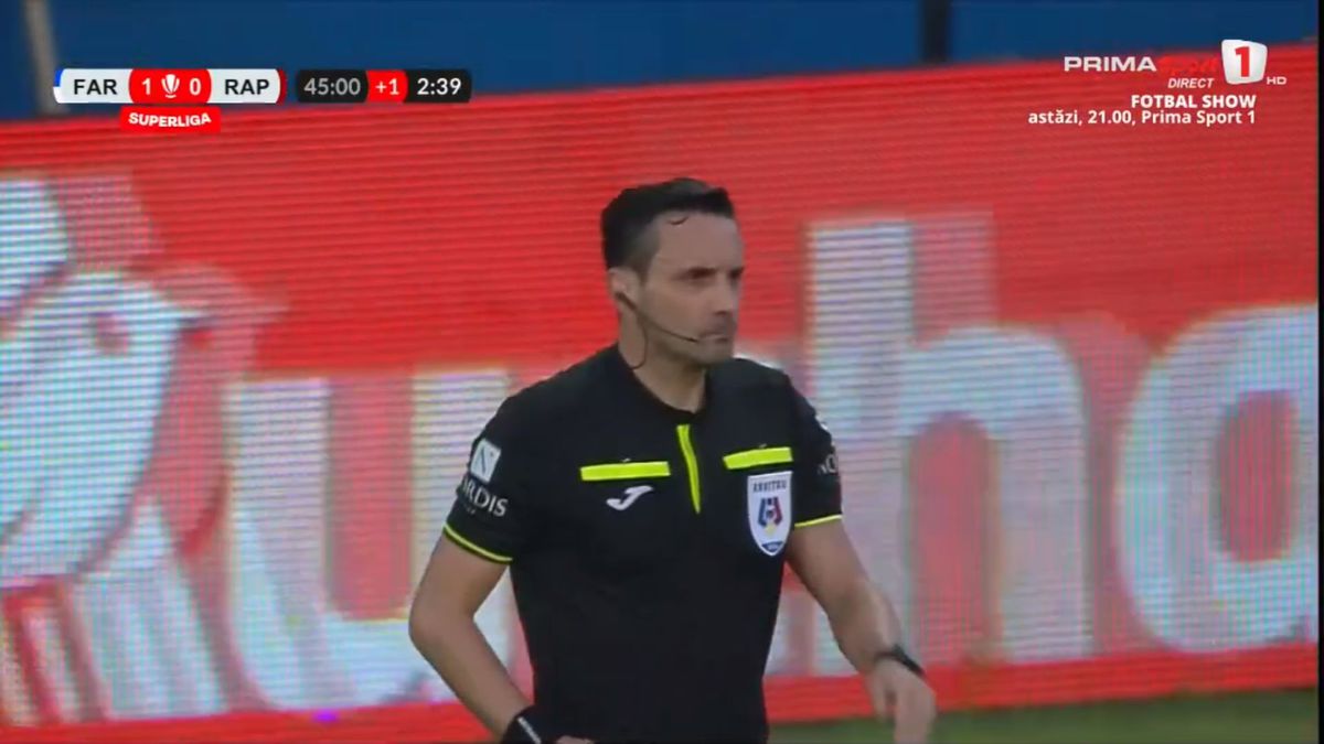 Fază discutabilă de arbitraj în Farul - Rapid » Giuleștenii au egalat după un penalty contestat de constănțeni
