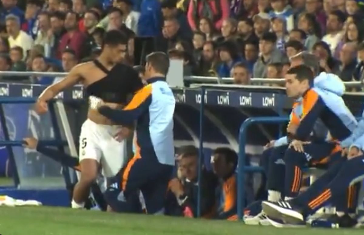 Jude Bellingham, înfășurat cu bandaje în Getafe - Real Madrid