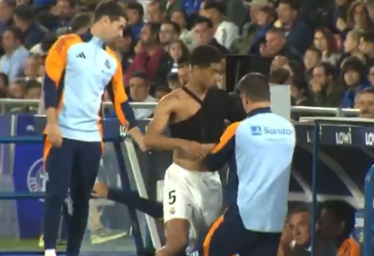 Jude Bellingham, înfășurat cu bandaje în Getafe - Real Madrid